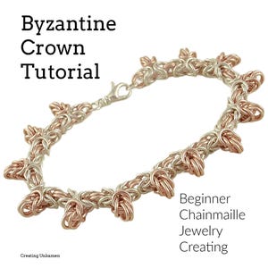 Tutorial básico de cota de malla: joyería bizantina puntiaguda para principiantes