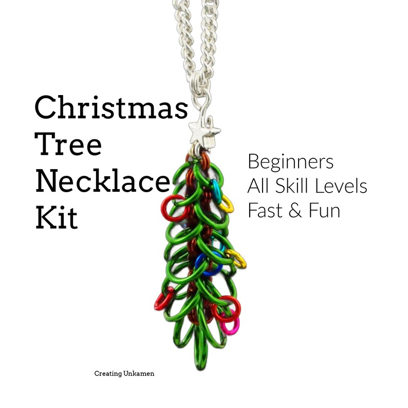 Necklace Kit Oh Christmas Tree Jewelry Fun for Beginners and All Skill