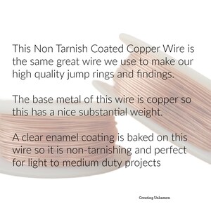 Non Tarnish Copper Wire 100% Guarantee You Pick Gauge 14, 16, 18, 20, 21, 22, 24, 26, 28, 30, 32, 34 image 2