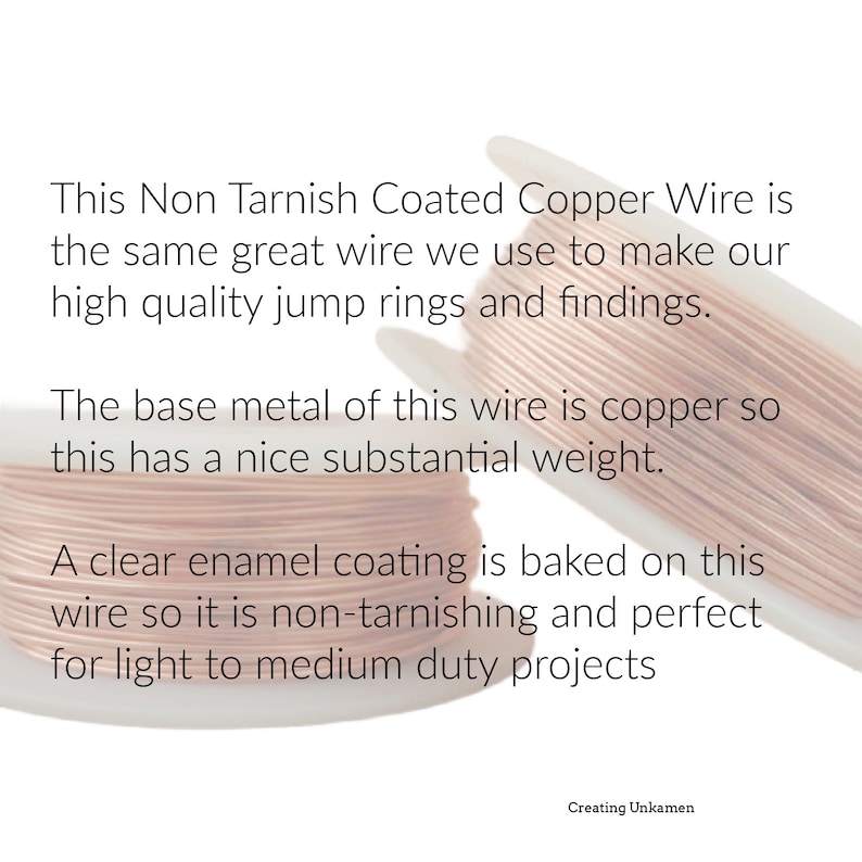 Non Tarnish Copper Wire 100% Guarantee You Pick Gauge 14, 16, 18, 20, 21, 22, 24, 26, 28, 30, 32, 34 image 2