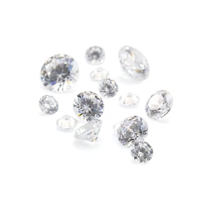 Cubic Zirconia - Loose Round Faceted CZ Stones - Great Alternative for Diamonds in 1mm, 2mm, 3mm, 4mm, 5mm, 6mm, 7mm, 8mm, 9mm, 10mm, 12mm image 6