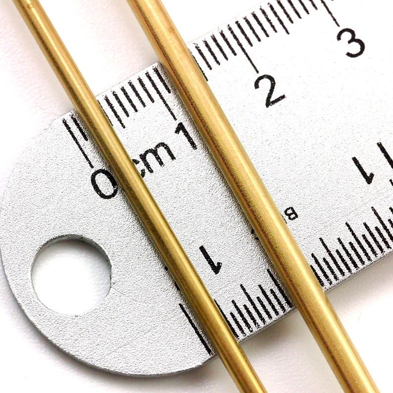 5 Segments of Round Brass Tubing 28 Gauge in Custom Lengths Etsy