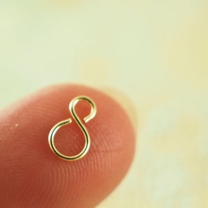 25 Infinity Figure Eight Links Version II 8mm X 4mm Silver Plated or ...