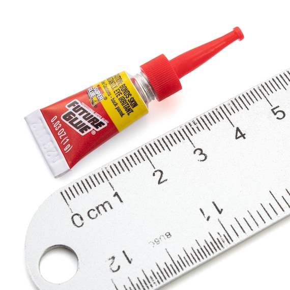 Super Glue Future Glue Liquid 2 Single Use Size Tubes 0.01 Ounce Each  Adhesive for Porous or Non Porous Surfaces 