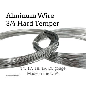 Aluminiumdraad – 3/4 harde temperatuur: 14, 17, 18, 19, 20 gauge – 100% garantie
