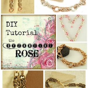 Byzantine Rose Chainmail Tutorial 9 Pages of Deluxe Instructions Perfect for Beginners