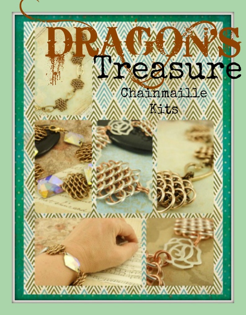 Chainmail-tutorial Dragons Treasure-armband beginners en gevorderden afbeelding 5