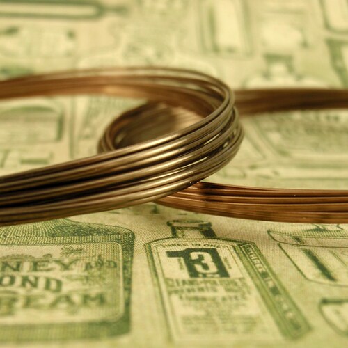 Premium Antique Brass Colored Wire Half Hard Non Tarnish You Etsy