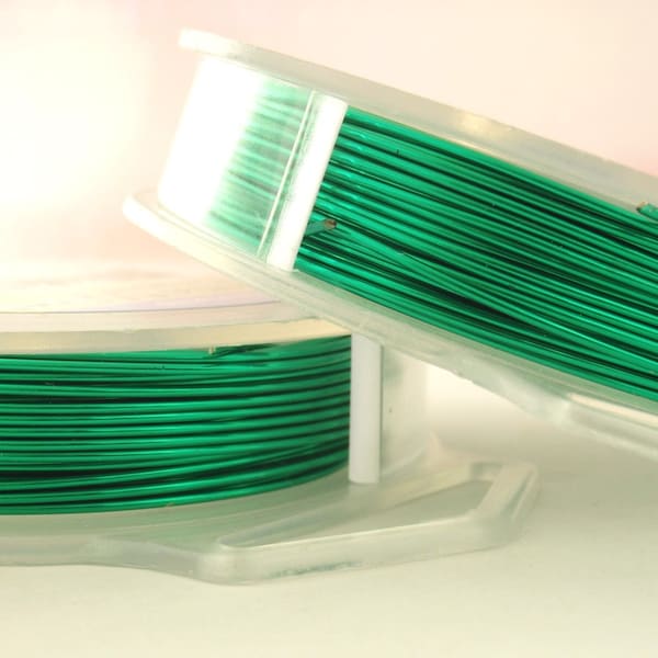Christmas Green Artistic Wire - Permanently Colored - You Pick Gauge 18, 20, 22, 24, 26, 28 – 100% Guarantee