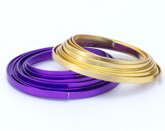 Flat Aluminum Wire - Easy to Form - You Pick Color - 100% Guarantee