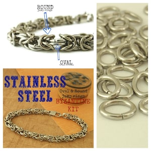 50 Stainless Steel OVAL Jump Rings You Choose 18 or 16 gauge Best Commercially Made 100% Guarantee image 10