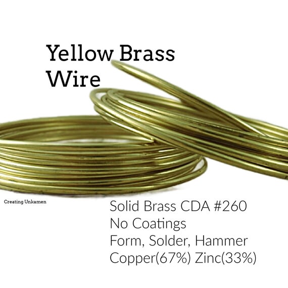 Raw Yellow Brass Wire 100% Guarantee You Pick Gauge 4, 8, 12, 14, 15, 16,  18, 20, 22, 24, 26, 28, 30, 32 -  Canada