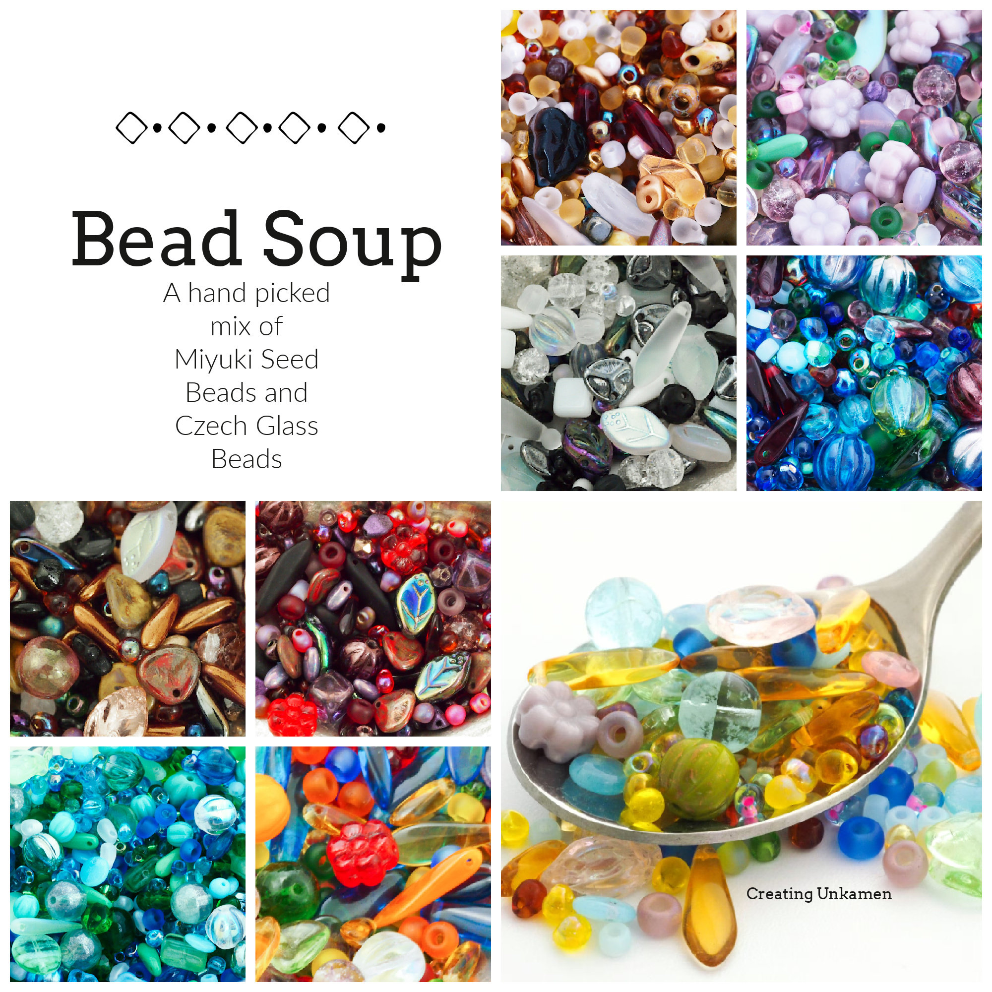 Pearl Mix 13mm Small Shape Mix Pony Beads (4oz)