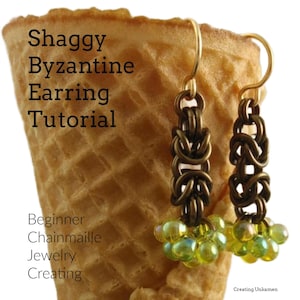 Handledning Örhängen Nybörjare Shaggy Byzantine Chainmail Smycken Skapande