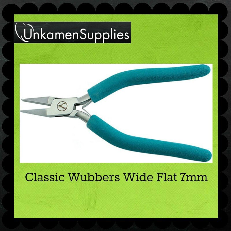 Wubbers Classic Series Wide Flat Nose Jeweler's Pliers, 7mm