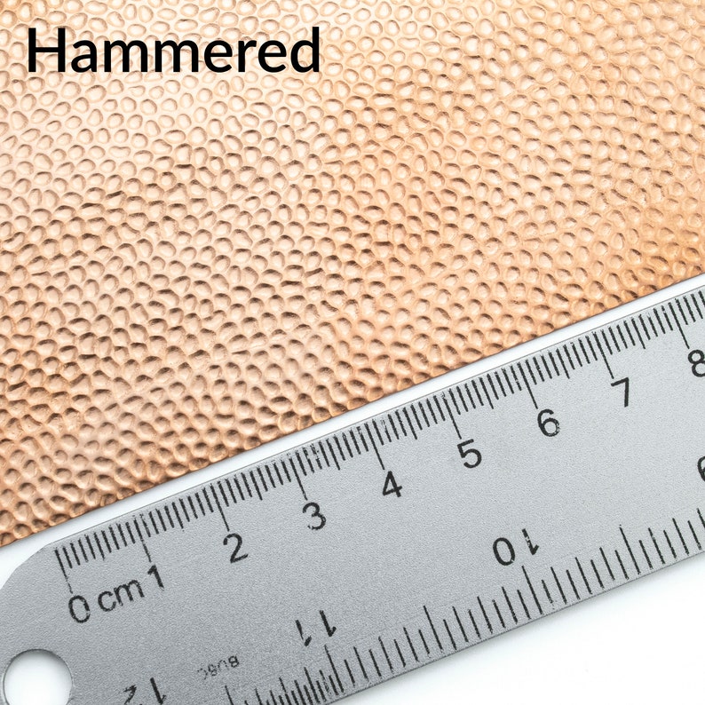 Raw Copper Pattern Flat Sheet Metal 24 Gauge Sheets You Etsy