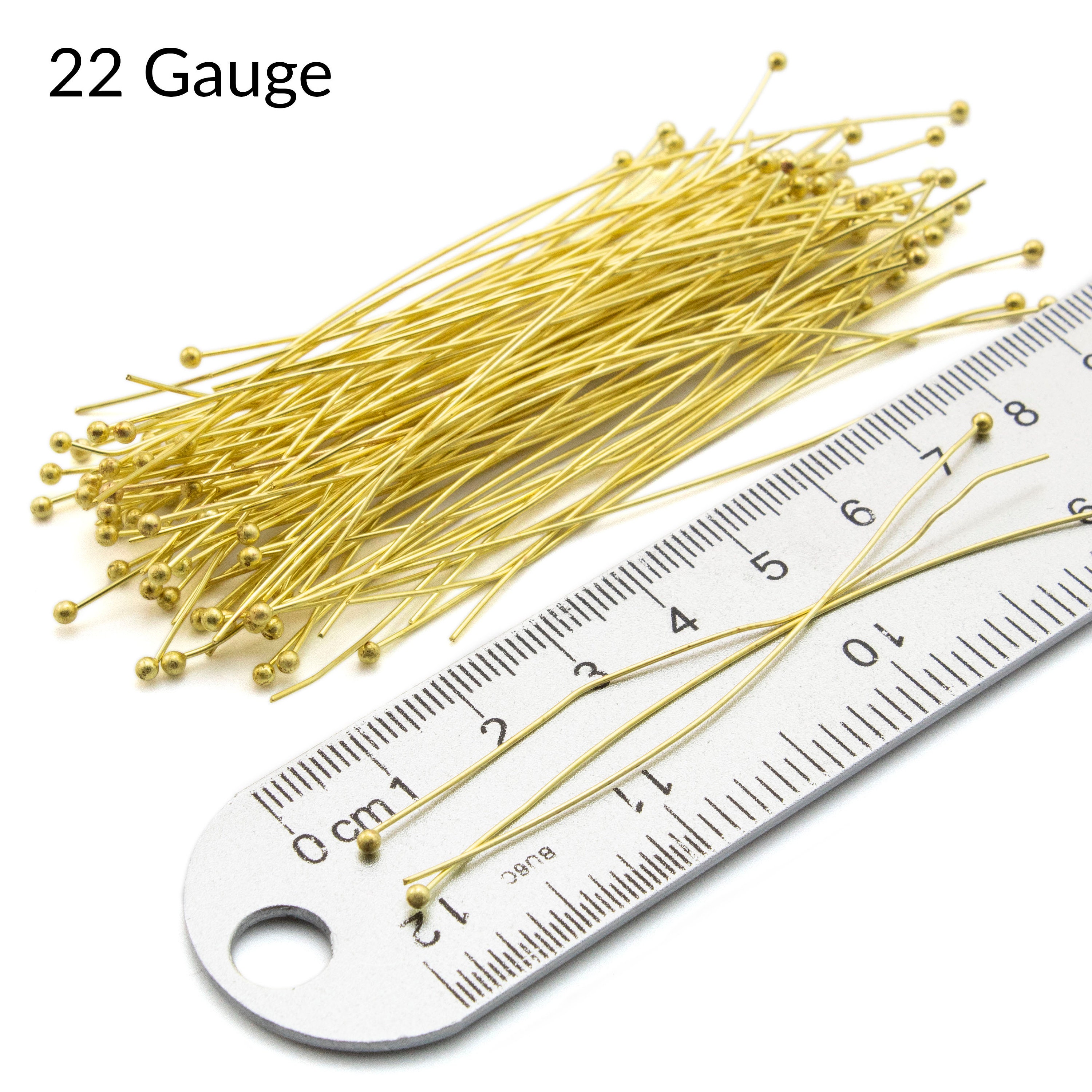 22 gauge Teardrop Head Pins - 2 inches - Silver and Gold Plate, Antiqu –  Creating Unkamen