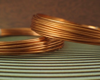 Half Hard Copper Wire - Solid Raw Metal - You Pick Gauge - 100% Guarantee - 16, 18, 19, 20, 22, 24