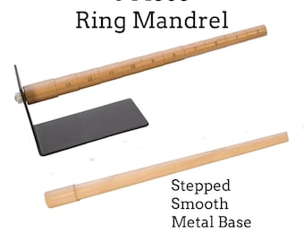 3 Piece Wire Wrapping Ring Mandrels - Our Pick for Making Finger Rings - Wire Sample Included
