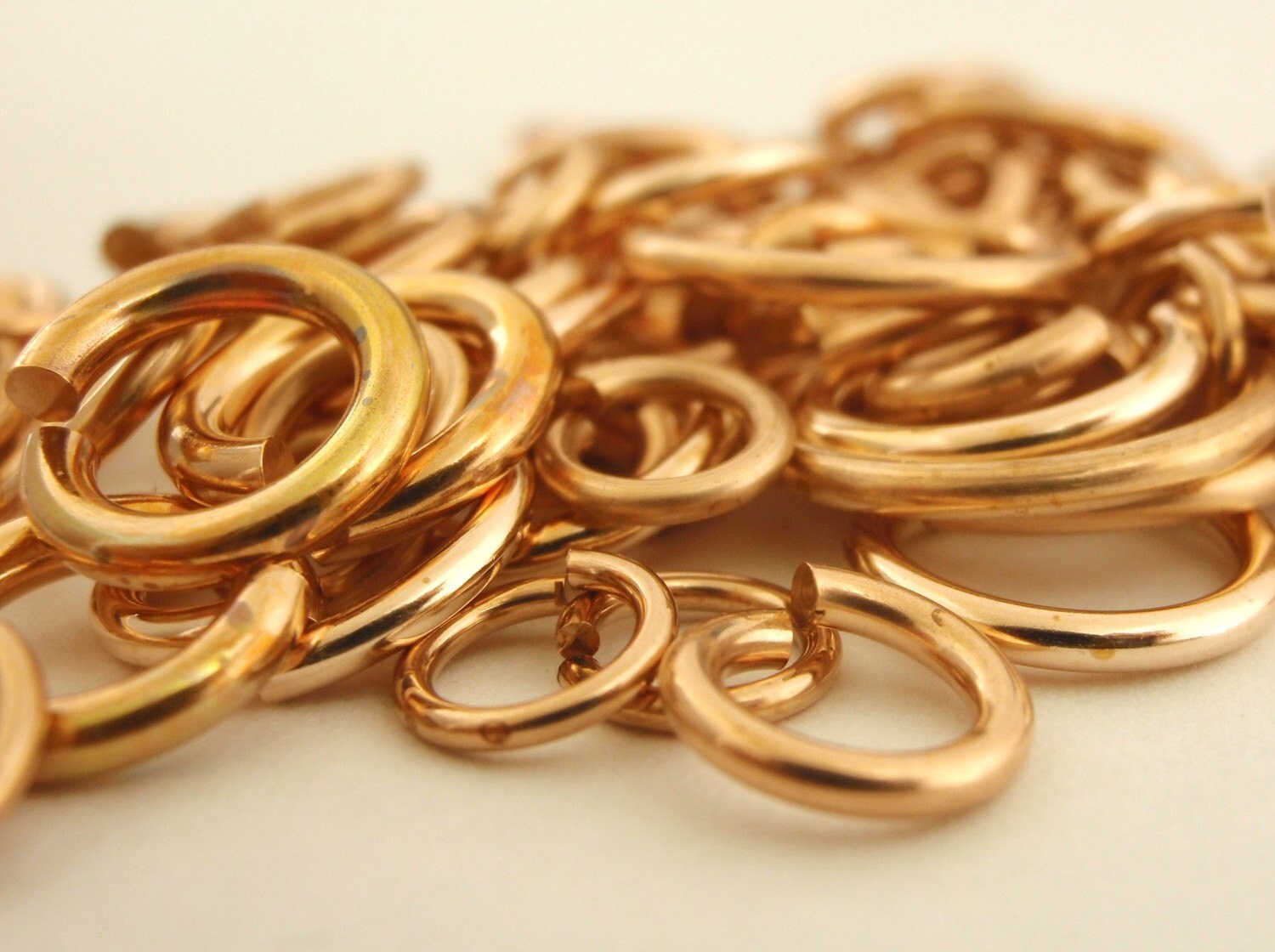 Sample Pack 100 Solid Bronze Jump Rings Great Selection of Etsy