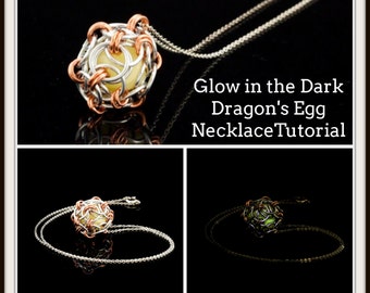 PDF Glow in the Dark Dragon's Egg Necklace Tutorial