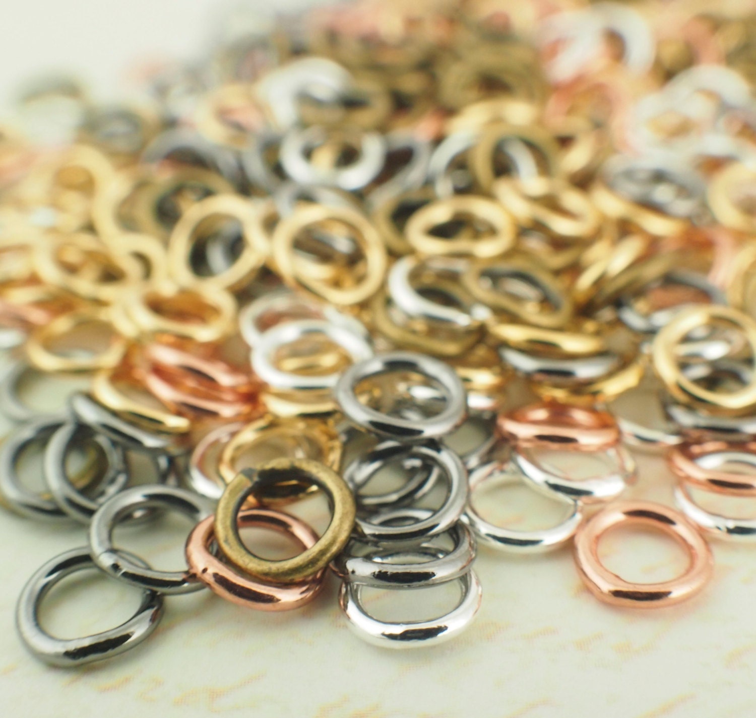 100 Soldered Closed Jump Rings 20 and 18 Gauge 7 Sizes Best Etsy