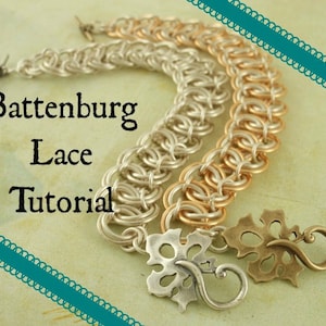 Battenburg Lace Tutorial - Instant Download pdf - Easy Fashion Chainmaille Jewelry