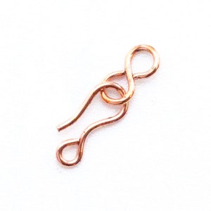 10 Super Simple Copper Clasps - 13mm X 5.5mm - 100% Guarantee