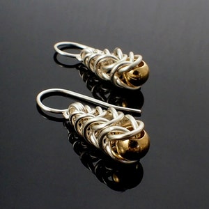 Intermediate Chainmaille Earring Kit Graduated Box Weave Inca Puno image 1