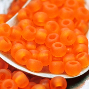 Miyuki 6-138F Matte Orange 6/0 Glass Seed Beads - 100% Guarantee