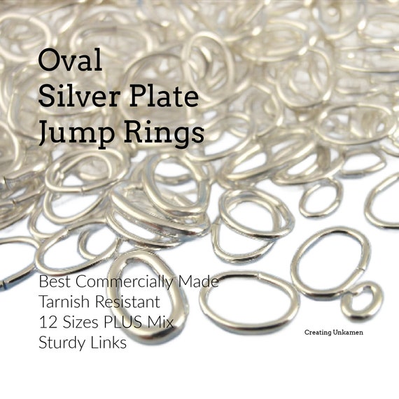 Sterling Silver 5mm I.D. 16 Gauge Jump Rings, Pack of 20
