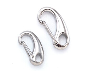 1 Unique Shrimp Style Lobster Clasp - Surgical Steel - Triggerless, Sturdy and Shiny - Best Commercially Made - 100% Guarantee