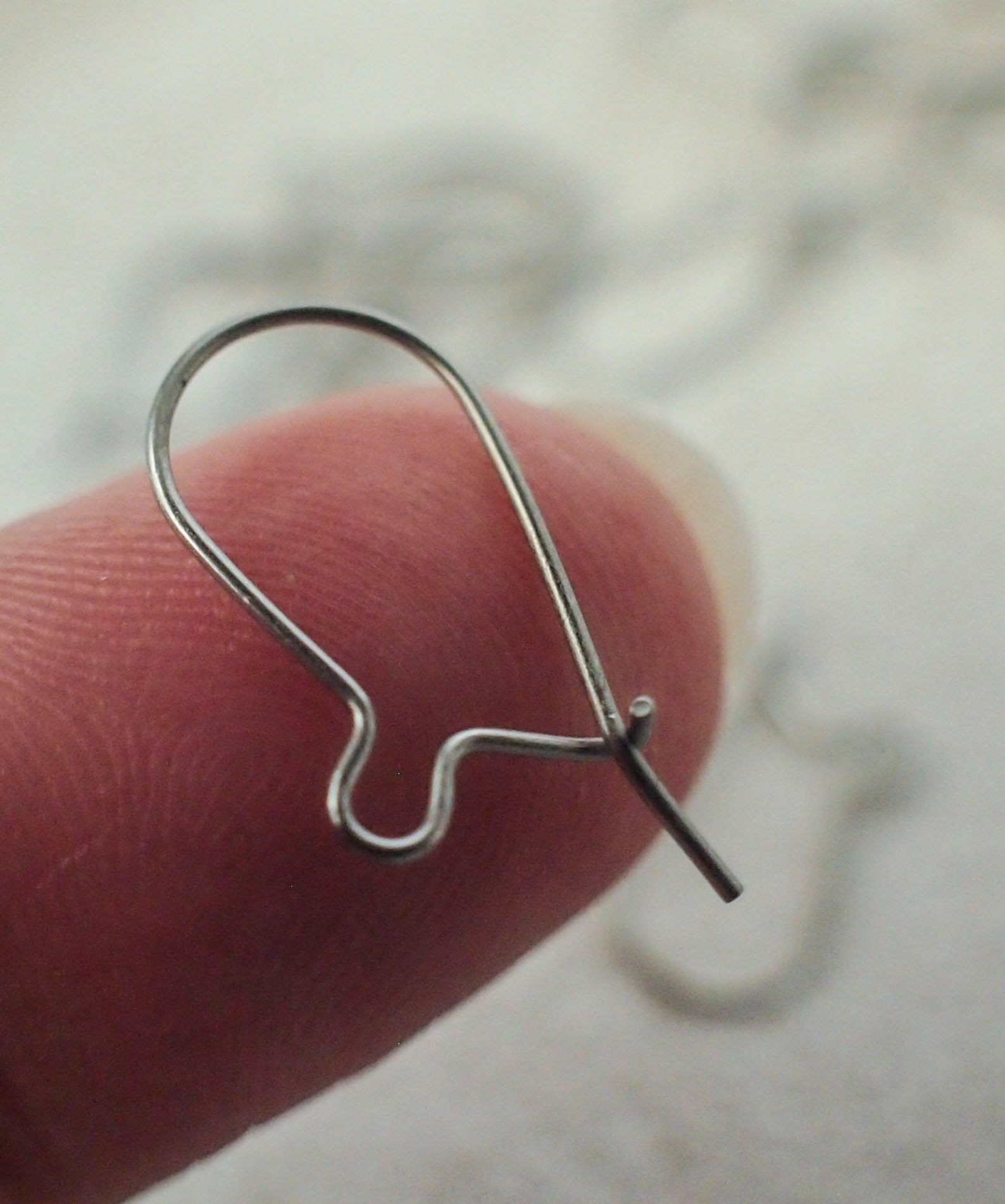 Titanium Kidney Ear Wires 10 Pairs Made in the USA 17mm Etsy