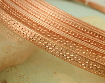 Kupfer-Musterdraht - Armband- und Ringschaft (1 Fuß)