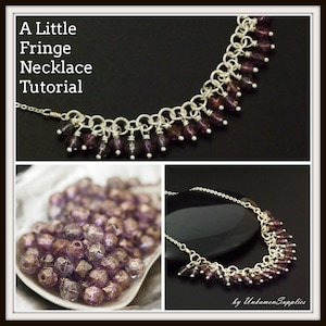 Little Fringe Necklace Tutorial - Wire Wrapping Beads