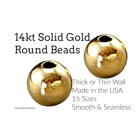 3mm Smooth Round Beads 14 Karat Gold Filled