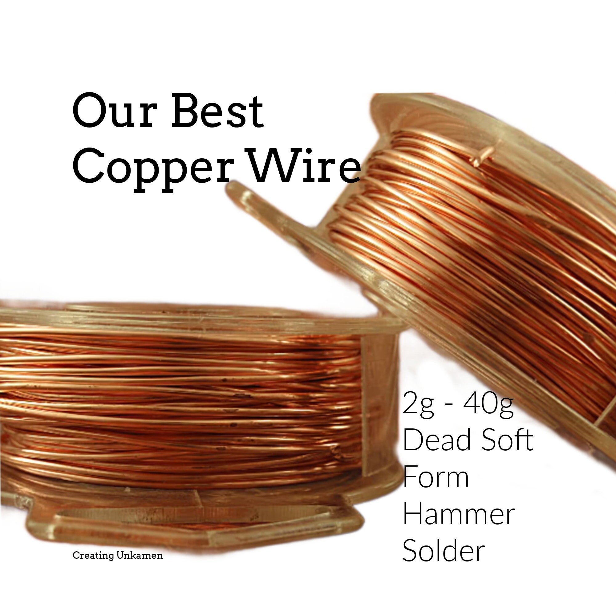 Copper strip with a 3.2 mm hole