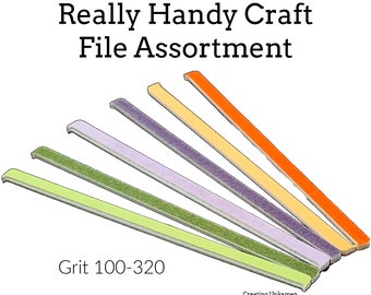 6 - Really Handy Craft File Assortment - Grit 100 - 320