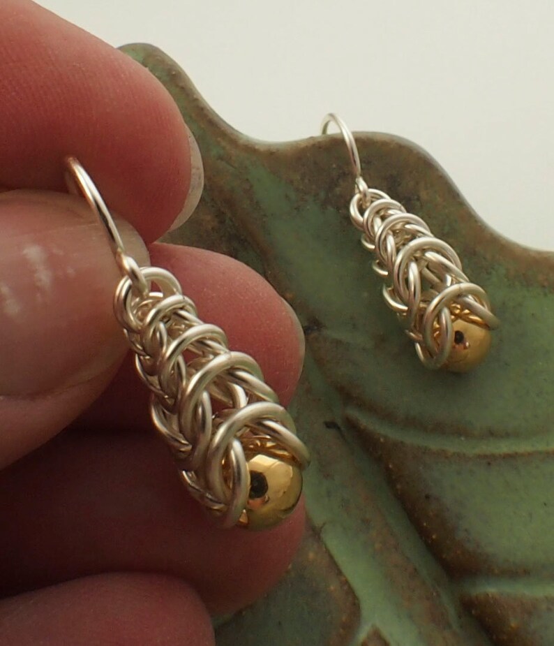 Intermediate Chainmaille Earring Kit Graduated Box Weave Inca Puno image 9