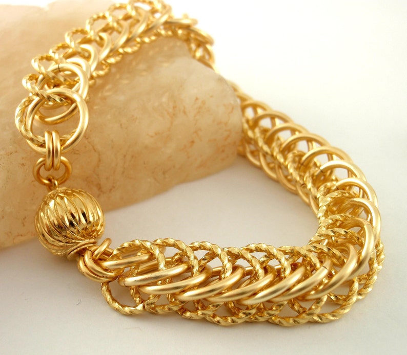 Chainmail Bracelet Kit Half Persian 4in1 Silver or Gold Etsy