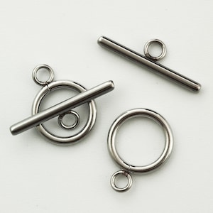 1 Simple Stainless Steel Toggle Clasp - 17mm or 20mm - 100% Guarantee