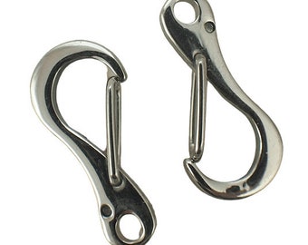 Stainless Steel Triggerless Clip Lobster Clasp - 21mm X 10mm - Sturdy and Shiny - Best Commercially Made - 100% Guarantee