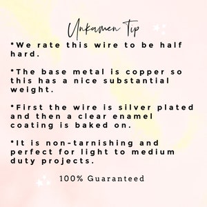 Premium Silver Plated Wire Half Hard Non Tarnish You Pick Gauge 14, 16 ...