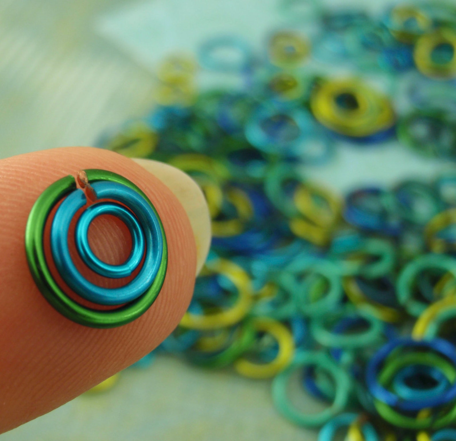 100 COOL Brights Colored Jump Ring Sample Package You Etsy