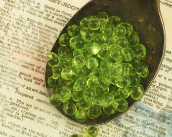 Transparent Chartreuse Drop Glass Beads Miyuki 4mm X 3mm