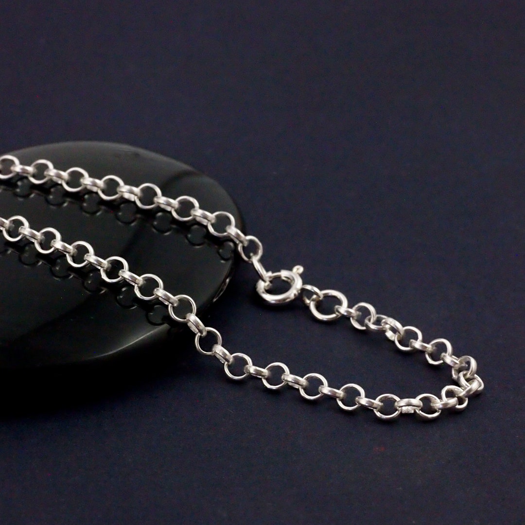 Sterling Silver Rolo Chain 2.9mm Custom Finished Lengths or by the Foot ...