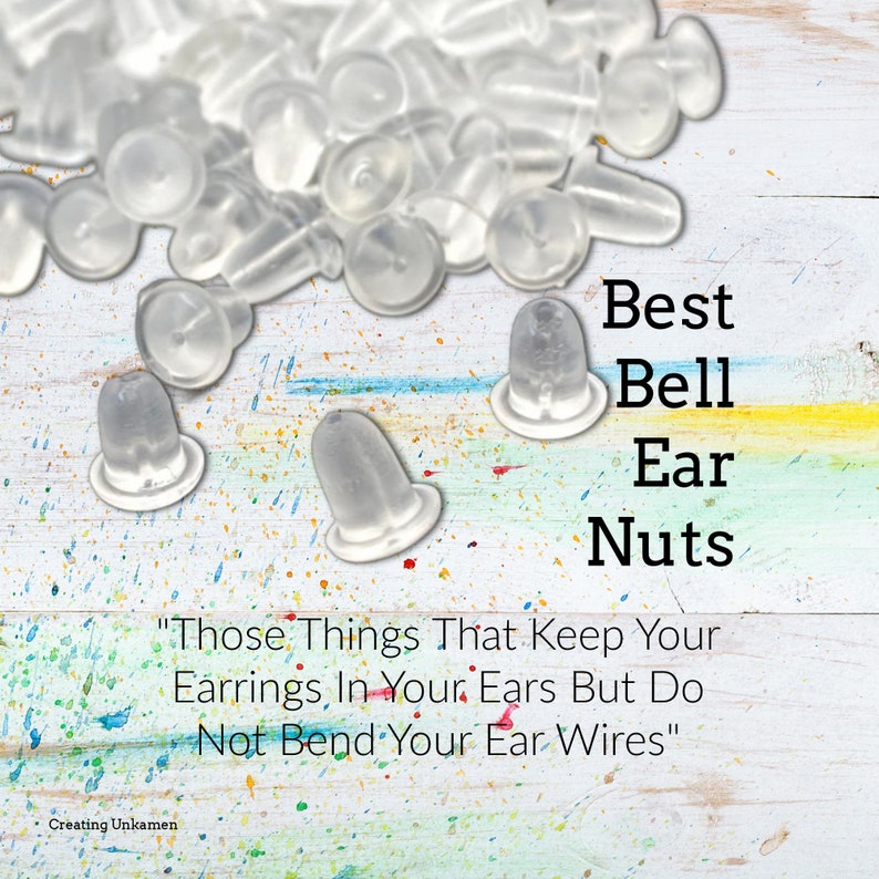 Best Ear Nuts Bell Shaped Donuts Earring Holders Those Things That Keep Your Earrings In Your Ears but Do Not Bend Your Ear Wires image 1