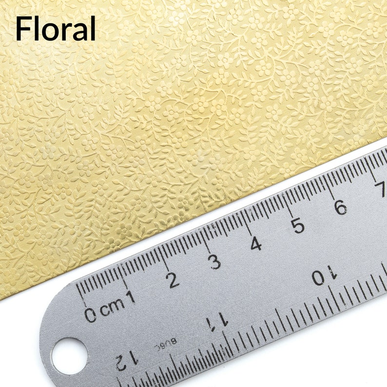 Raw Brass Pattern Flat Sheet Metal 24 Gauge Sheets You Etsy