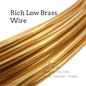 Rich Low Brass Wire - You Pick 4, 6, 8, 10, 12, 14, 16, 18, 20, 21, 22, 24, 26, 28, 30 gauge - 100% Guarantee