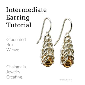 Tutorial Graduated Box Earrings Intermediate Chainmaille Jewelry Creating